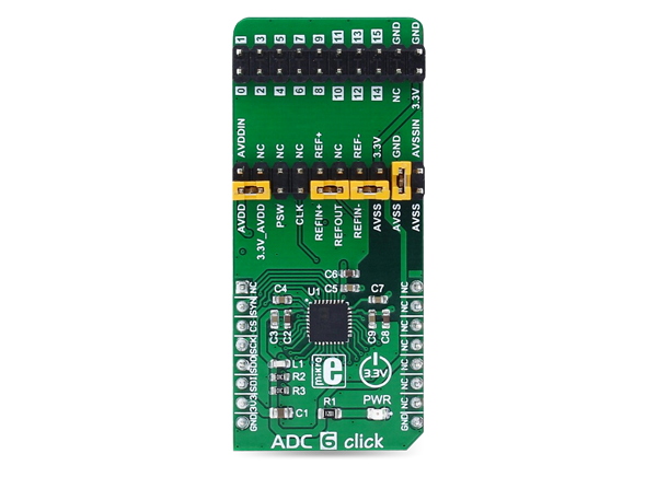 MIKROE-2932 ADC 6 Click - Mikroe | Mouser